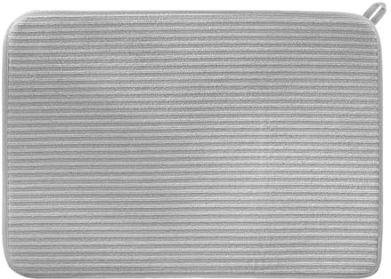 Pitycbo Tappetino Scolapiatti Tappetino Da Cucina Assorbente Sgocciolatoio Salva Spazio Base per Asciugare Piatti Morbido E Flessibile Adatto per Proteggere, 45x60 Cm