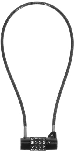 VICASKY Cadenas à Combinaison à 4 Chiffres pour Vélo, Réinitialisable, pour Portail, Armoire, Vélo, Anse Longue, Cadenas à Code pour Intérieur Et Extérieur, École, Gymnase, Casier, Clôture,