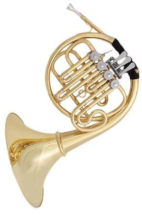 Doppeltes Waldhorn Französisch Horn Instrument Vier Schlüssel Messing Material Einreihige Spielen B Flache Erwachsene