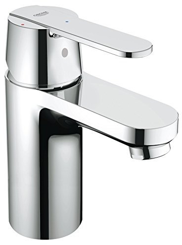 GROHE Get - Einhand-Waschtischarmatur (wassersparend, Einlochmontage, S-Size), chrom, 23586000 Silber