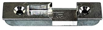 GU Haustür Schließblech/Schließplatte GU-27864 (9-27864-00-0-1) für Rollzapfen zum einfräsen incl. Montagematerial