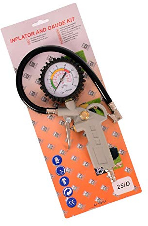Reifendruckpistole Reifenfüller Druckluftpistole Luftpistole Manometer