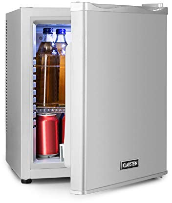 Klarstein Mini Kühlschrank für Zimmer, 30L Mini-Kühlschrank für Getränke & Kosmetik, Kleine Minibar, Kühlschrank Klein & Leise, Verstellbare Ablagen, Kleiner Skincare Kühlschrank 5-15°C