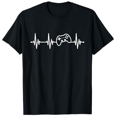 Herzschlag Gaming Controller Gamepad Gamer Zocker T-Shirt