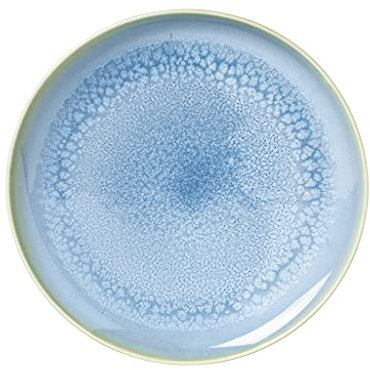 like. by Villeroy & Boch Group, Crafted Blueberry, Plato llano, 26cm, Porcelana Premium, turquesa