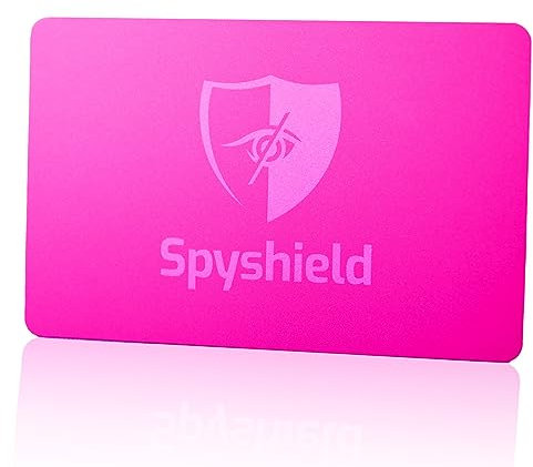 Spyshield RFID Blocker Karte NFC Schutzkarte mit starkem Störsender, Pink
