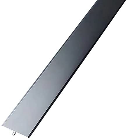 1,6 Zoll breite schmale Bodenleiste für den Innenbereich, Matte Teppichverkleidungs-Übergangsleiste, einfach zu installierende Schwellen-Reduzierrampe, für Eingangstüren (Color : Grey, Size :