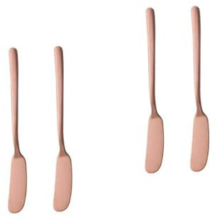 Hemobllo 4stücke Teiliges Edelstahl Butter Und Käsemesser Hochwertige Klingen Für Butter Marmelade Sahne Und Dekoration Vielseitige Backwerkzeuge Für Küche Roségold