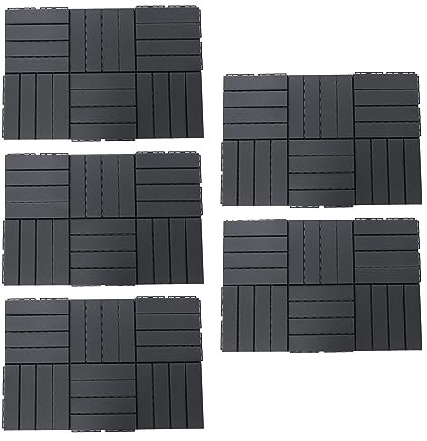 30 Stück Ineinandergreifende Terrassen Fliesen, 30 X 30CM Wasserdichte Entwässerungs Bodenkissen Fliesen Für Den Außenbereich, Terrassenboden, Bodenpflaster Für Den Innen Und Außenbereich