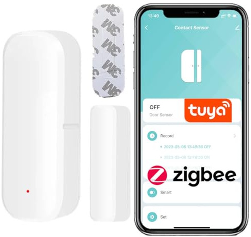 Sone Smart One ZigBee Fensterkontakt Türsensor Tuya Smart Life 2xAAA | gateway erforderlich, türkontakt, fenstersensor, 2xaaa, app alarm, automation