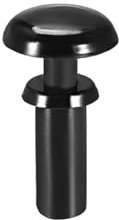 PULaif Rivetti in plastica, 200 Pezzi Rivetti con Clip a Pressione 3 mm x 6,6 mm Fissaggio in Nylon for Pannello Circuito PCB Nero