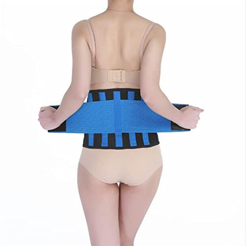 Rücken-Korrekturgurt Arbeitshand Rückenstützgurt Lendengurt Rückenorthese Korsett Körpergesundheit & Entspannung (Farbe: blau, Größe: XXL) Warm as ever