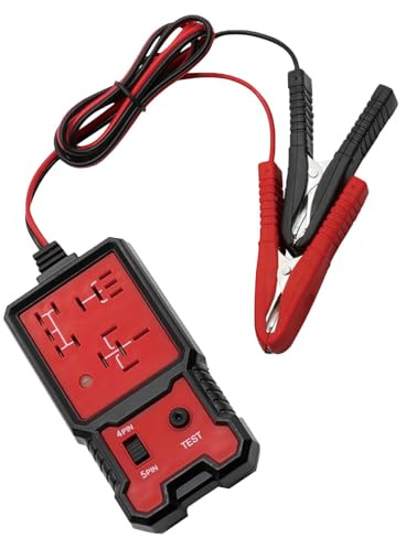 Probador de relé eléctrico de 12 V 24 V, herramientas de verificación de diagnóstico de batería de automóvil con para reparación automática, probador de relé de automó l pequeño