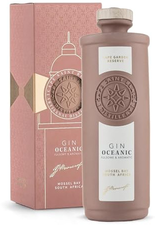 Cape Saint Blaize - Oceanic Gin | Rooibos, cioccolato, arancia | Gin corposo e aromatico dal Sudafrica | Unica bottiglia in porcellana | 700 ml