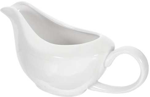 Alipis Saucière à Lait Céramique Verseur à Vinaigrette avec Anse Distributeur de Sauce pour Service et Conservation de Condiments