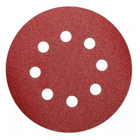 Kit de papier abrasif 5 pouces 8 trous 125 mm Travail du bois métal disque de ponçage outils de ponçage 40/80/120/1000/2000 disques de ponçage grain, F Set 100 pièces