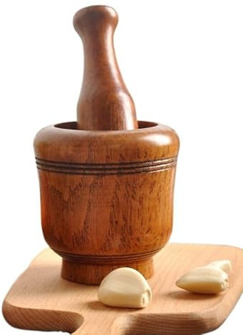 YATINGZHANG Pilon Mortier Ensemble de Pilon et mortier en Bois for broyeur Manuel d'ail, de Gingembre et d'épices Mortier