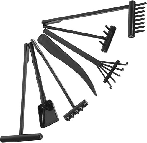 Toyvian Râteaux pour Jardin Zen Outils Lisses sans Burrs pour Création Paisible De Paysages Sable Décoration Bureau Et Maison Accessoires Jardin Zen Variés