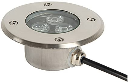 WZYJLyds Led Bodeneinbaustrahler, IP68 Ultra Dünn Bodenstrahler Aussen Edelstahlgehäuse Hohe Farbwiedergabe für Terrassen, Poolwege, Gärten(Blue Light,12V)