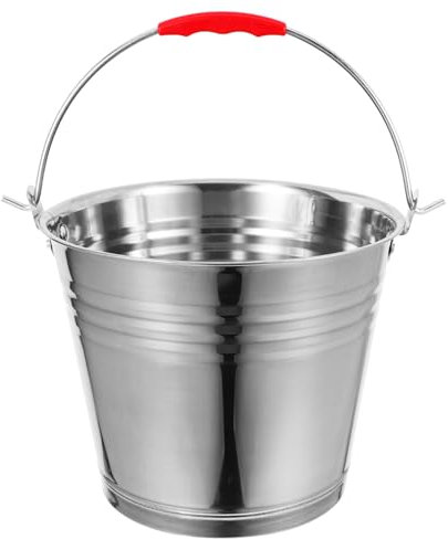 Cubo con Asa de 6,0 L de Acero Inoxidable para Leche y Agua