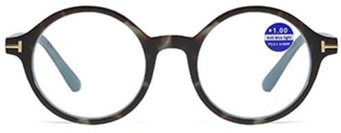 ABETOS Retro Runde Lesebrille Blaulichtfilter Herren Damen Leicht Anti-Blaulicht Rund Computer Lesehilfe Sehhilfe Brille mit Stärke 1.0 1.5 2.0 2.5 3.0