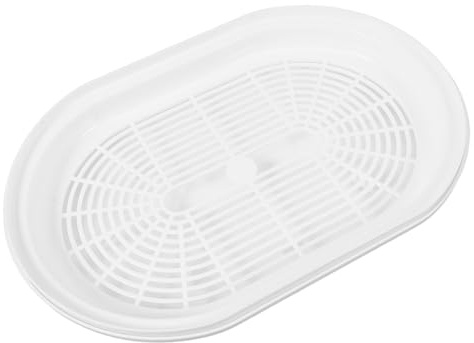 DECHOUS Cuiseur Vapeur Facile à Nettoyer Conserve la Texture des Aliments en Plastique Blanc pour Micro-ondes pour Cuire Viande et Légumes la Vapeur