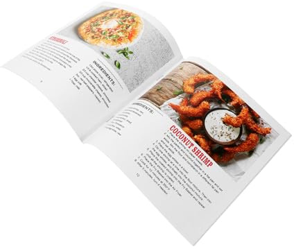 AUTSUPPL Ricettario per Friggitrice ad Aria in Inglese con Immagini e Istruzioni Dettagliate per Piatti Gustosi e Facili da Preparare