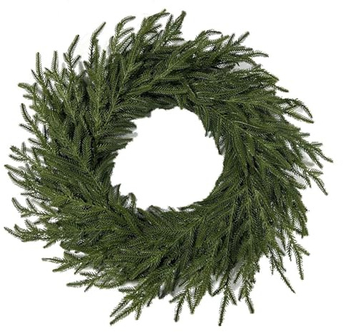 Weihnachtskränze Türkranz für Haustür Tannenkranz Türkranz Adventskranz Weihnachten Türschmuck Weihnachtsgirlande Grün Weihnachtsdeko Innen Außen Wand Wohnkultur (Grün)