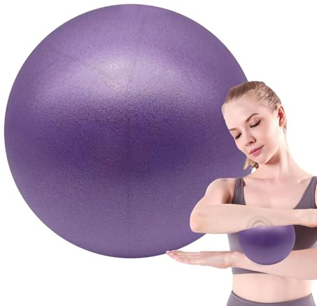 Pilates-Ball – 15 cm aufblasbarer Gymnastikball, Yoga-Ausrüstung für Oberschenkel-Bein-Arm-Bauch-Training | Perfekt für Fitness, Rehabilitation, Spa, Heimtraining, Büro, Entspannung, Dehnen, G