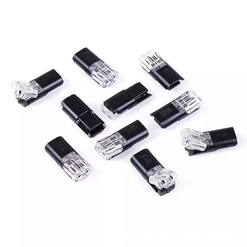 Vmoomax 2-Pin Electrical Wire Connectors, 40 Pcs Low Voltage Wire Plug Cable Connectors No Wire-Stripping Solder-Free Electrical Connectors Electrical Quick Connectors for 18-22 AWG Wires
