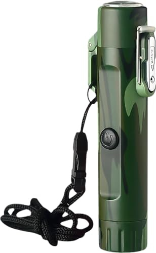 TELESTAR CL 9 – Encendedor USB, IP56, Linterna – Camuflaje