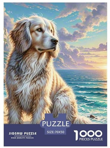 Saluki Puzzles, 1000 Teile, klassischer Stil, verschiedene Farben, zum Basteln, Geschicklichkeitsspiel ab 14 Jahren, 70 x 50 cm, 1000 Stück