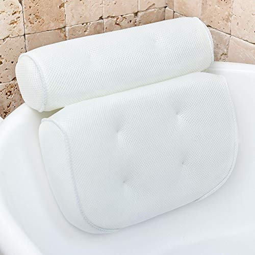 Monsuri Badewannenkissen Nacken Badekissen für Badewanne: Spa Home Badewannen Kissen Zum Vermeiden Von Lästigen Verspannungen Beim Baden - Badewannen Zubehör Ideen für Geschenke für Frauen und Mama