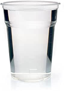 Ol-Gastro-Bedarf 800 Trinkbecher PP Ausschankbecher Plastikbecher transparent 0,4Liter400ml Becher mit Schaumrand