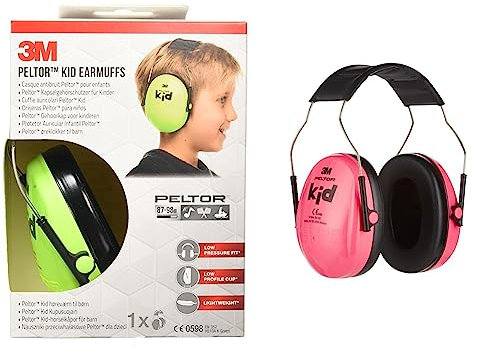 3M Peltor Kapselgehörschutz für Kinder H510AK & Kapselgehörschutz für Kinder H510AK, pink. Individuell einstellbar. Schützt vor Lärmpegeln im Bereich von 87-98 dB (SNR: 27 dB) bei lauten Umgebungen