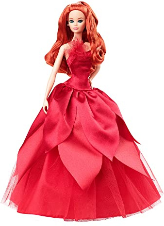 Barbie Signature 2022 Holiday Doll With Red Hair, Collectible Series