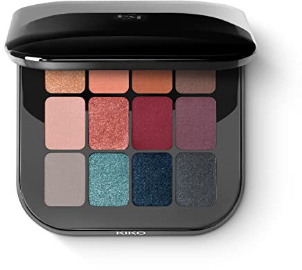 KIKO Milano Cult Colours Eyeshadow Palette 01 | Palette Con 12 Ombretti Sfumabili Dalle Tonalità Ricercate