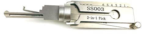 Outil de crochetage et décodeur 2 en 1 SS003, 5 broches 6 broches, outil de serrurier professionnel