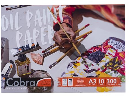 Cobra Paper - Ölfarbe Papierblock - A3 Format 300g - 10 Blatt säurefrei FSC zertifiziert