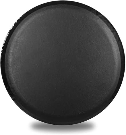 Geloo Housse de Pneu de Secours de 15 en Cuir Souple Noir imperméable à l'eau et à la poussière pour diamètre de 70 à 75 cm/ 27 '' - 29 ''