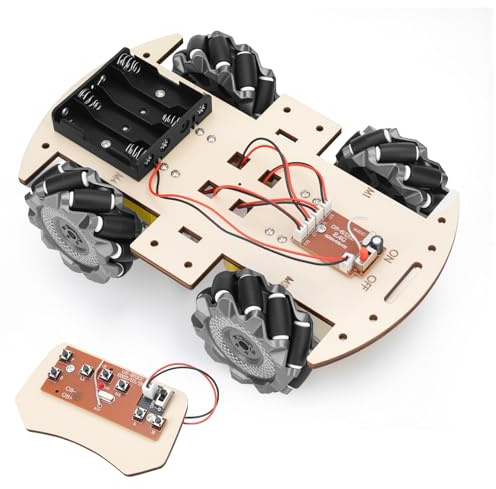 Monstertruck Holzbausatz für Kinder, Elektrobaukasten ab 7, Experimente, Roboter, Holzbauset, DIY RC Car Kit
