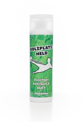 Duschgel Bolzplatzheld - Geschenk Fußball-Spieler, Geschenkidee für den Mann, Freund oder Kind