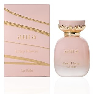 Khadlaj La Fede Aura Crisp Flower Eau de Parfum Spray for Women, 3.4 Ounce