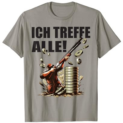 Wurftauben Tontaubenschießen Sportschießen Schütze Tontauben T-Shirt