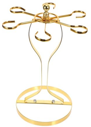 IMIKEYA Tabletop Wine Glass Hanging Holder Elegant Goblet Rack for Storage Versatile Wine Glass Organizer for Home Bar Kitchen Entertaining Finish