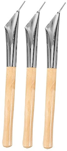 Gogogmee 9 Stk Stiftwerkzeug wachsmalstifte sculpt wachsstift carving tools clay tools Batik-Stift Batikmesser-Stifte Wachsschnitzwerkzeug Tonmodellierstift Wachswerkzeug Tonskulptur Bambus