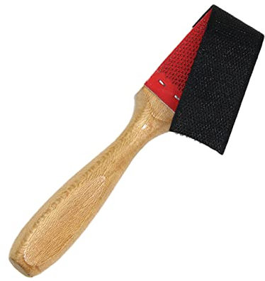 JEWEDECO Spazzola Per Scarpe Da Ballo e Suole in Legno e Metallo Per Pulizia Delle Scarpe Da Ballo Manico Resistente