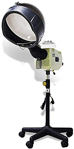 Vaporizador de pelo de salón, acondicionador de cabello profesional Hine con soporte de piso rodante, vaporizador de belleza para el tratamiento térmico del cabello del spa del salón del hogar,600W