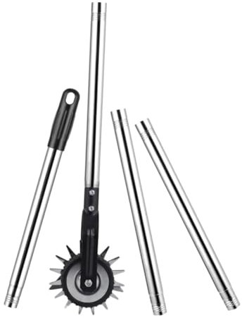 POPETPOP Coupe-Bordures Rotatif à Roue Cisaille Manuelle pour Pelouse Accessoires pour Coupe-Bordures Outil Entretien