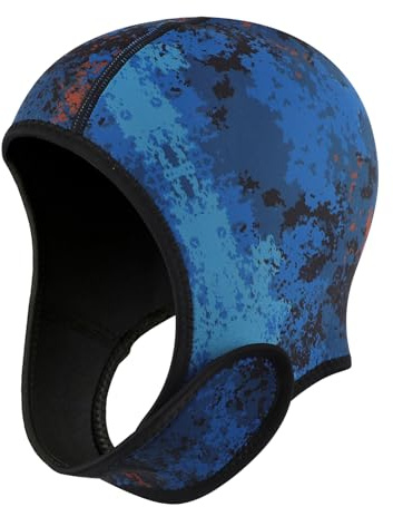 OhMill 2mm Wetsuit Hood for Men Scuba Hoods Surfing Hat Surfing Cap Diving Hood Neoprene Dive Cap with Adjustable Chin Straps